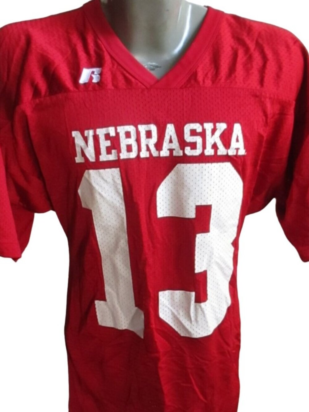 Vintage 1990's Medium Men's T-shirt Nebraska Huskers Football Jersey Red #13